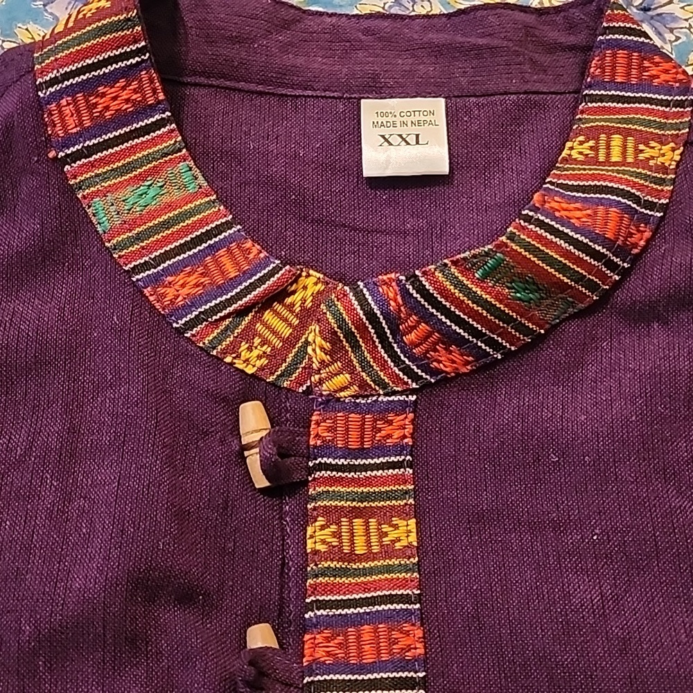 Beautiful Cotton Shirt made in Nepal XXL